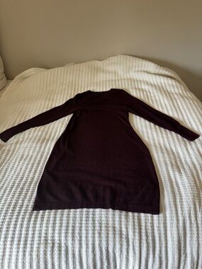 Banana Republic Plum Wool Blend Sweater Dress - Women’s Small - Long Sleeve Knit